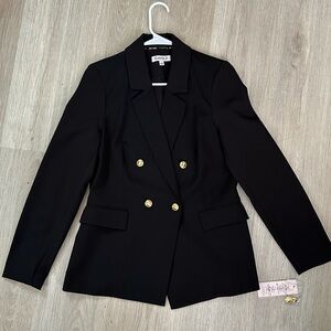 Nanette Black Double-Breasted Women's Blazer